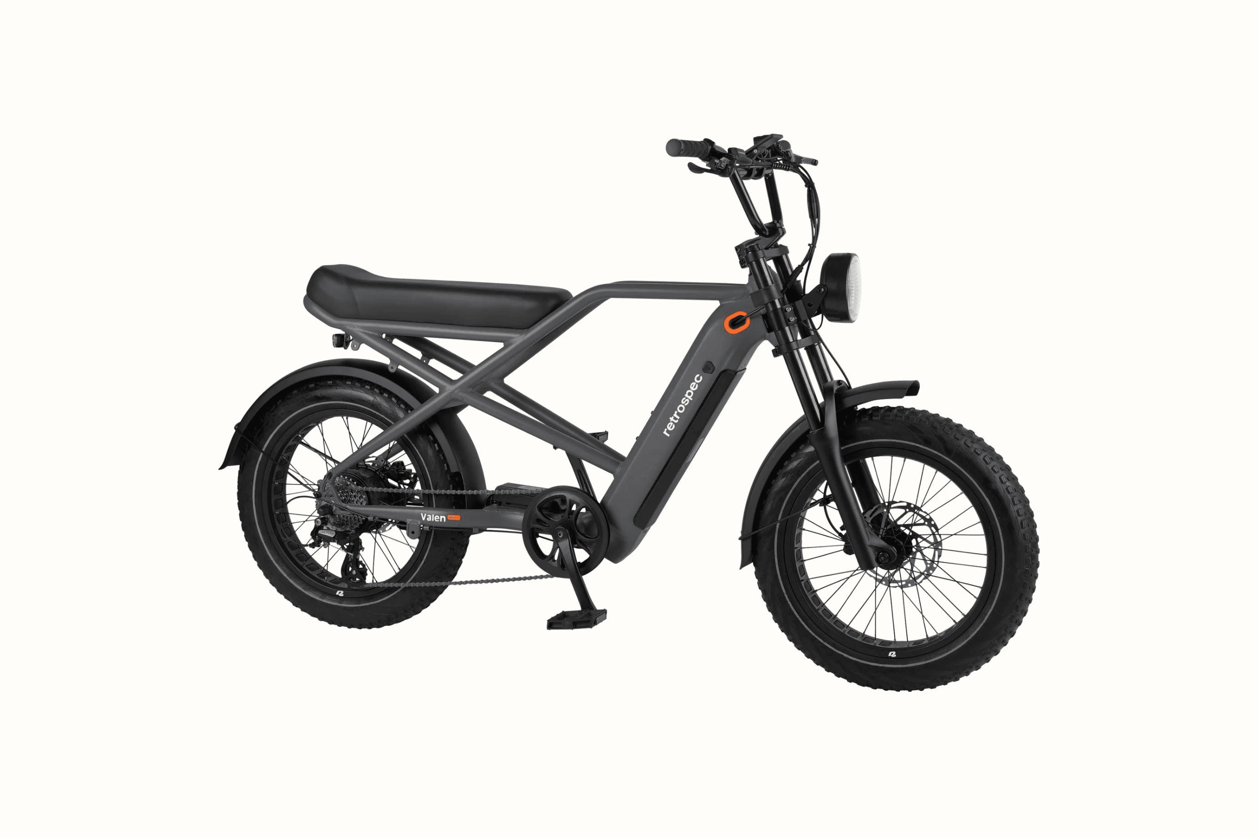 Moped-style electric bike studio photo showing rugged urban commute