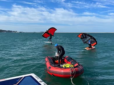 Wingsurfing in Weymouth with One Ten Kite & Wing LTD