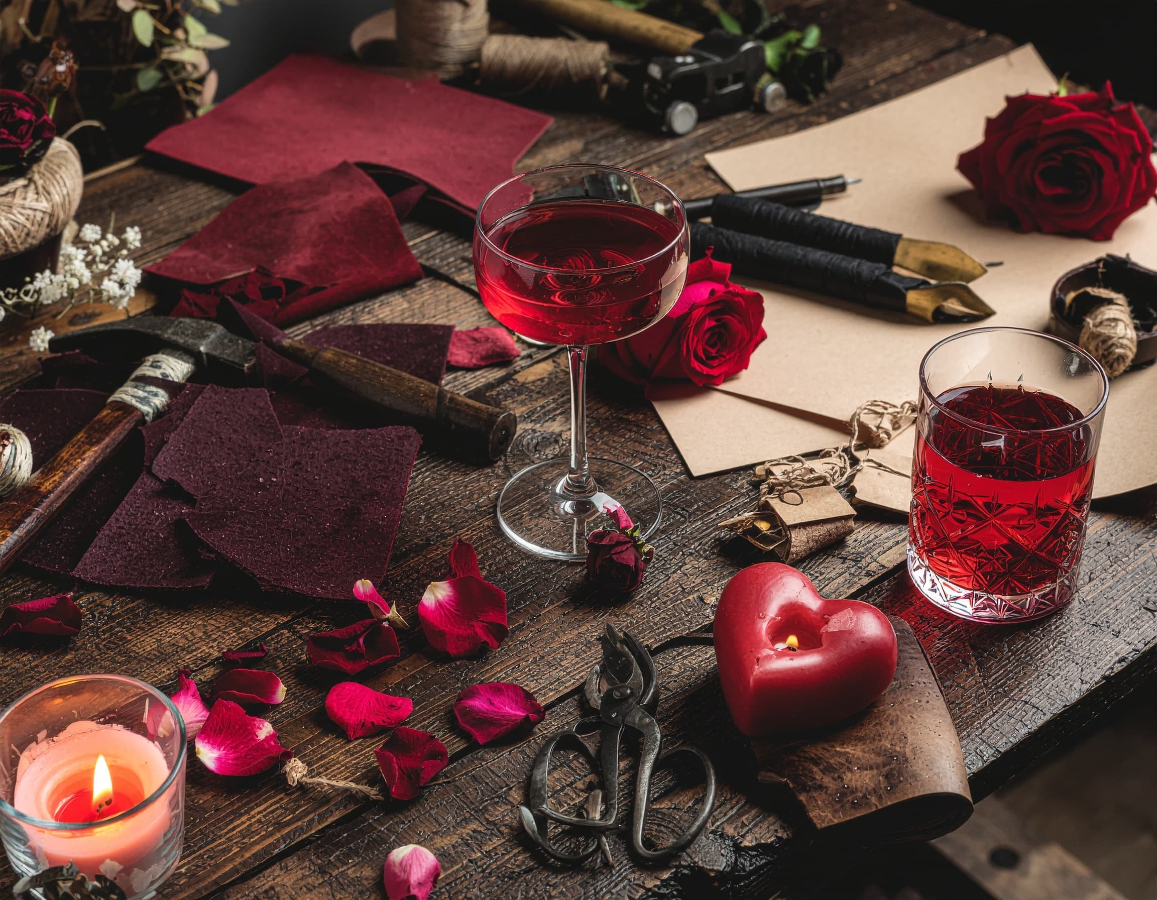 Make a Leather Crossbody at Studio 1300: Valentine's Sip & Stitch in NYC