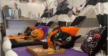 Scaredy Cat Teepee Sleepovers: Scottsdale Indoor Camping for Kids