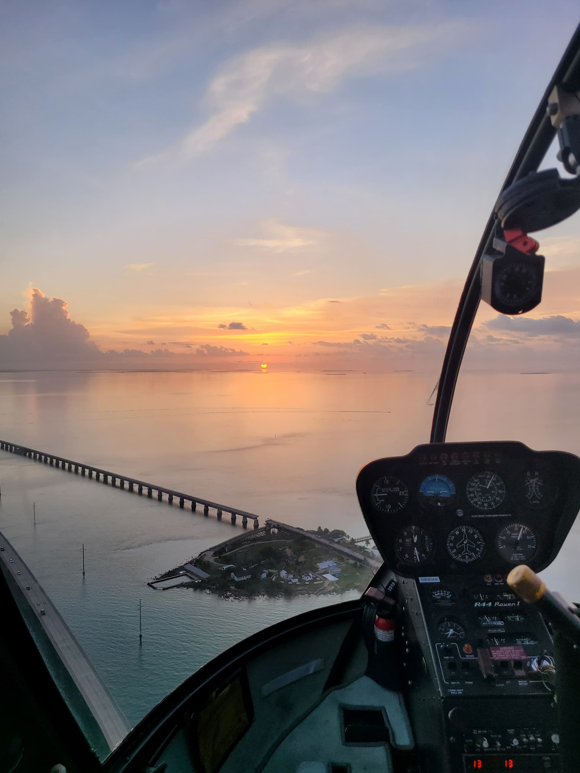 Sunset Helicopter Tour in Marathon, Florida Keys