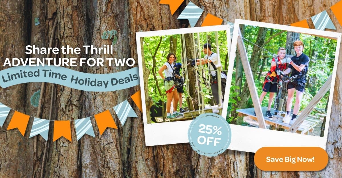 Adventure Duo Bundle: Treetop Climb & Black Creek Flyer Zipline in Vernon Township