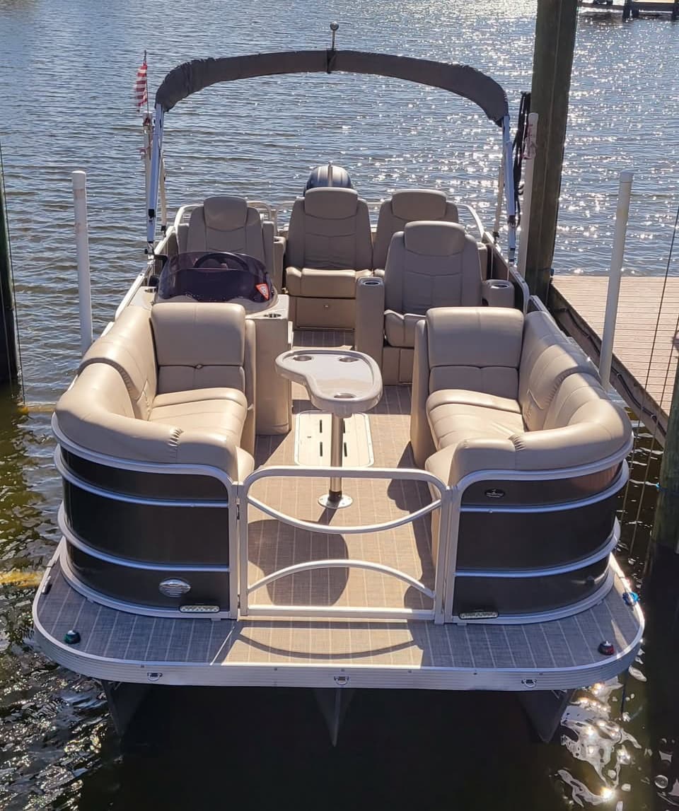 Explore Cape Coral Waters on a 24' Suncatcher Tritoon Boat Rental Adventure