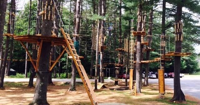 Aerial Adventure Park at Berkshire East Mountain Resort in Charlemont