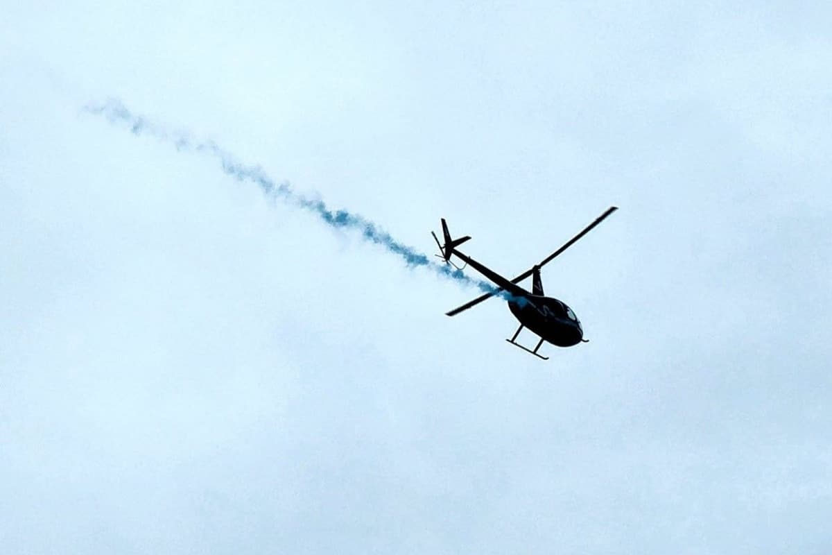 Helicopter Gender Reveal Celebration in Harrison NY