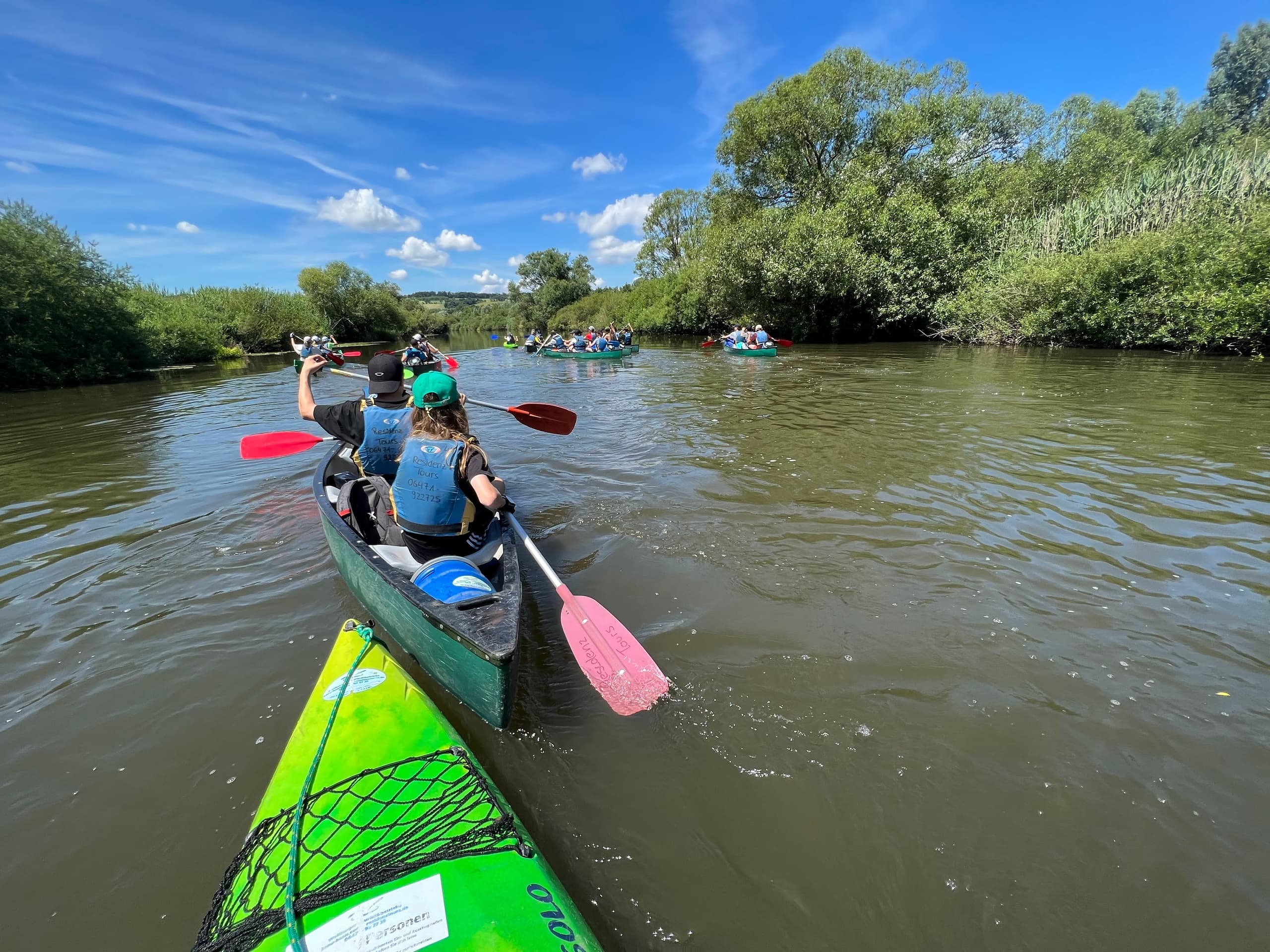 3-Day Student Canoe Tour on the Lahn by Weilburger Touristikbetriebe