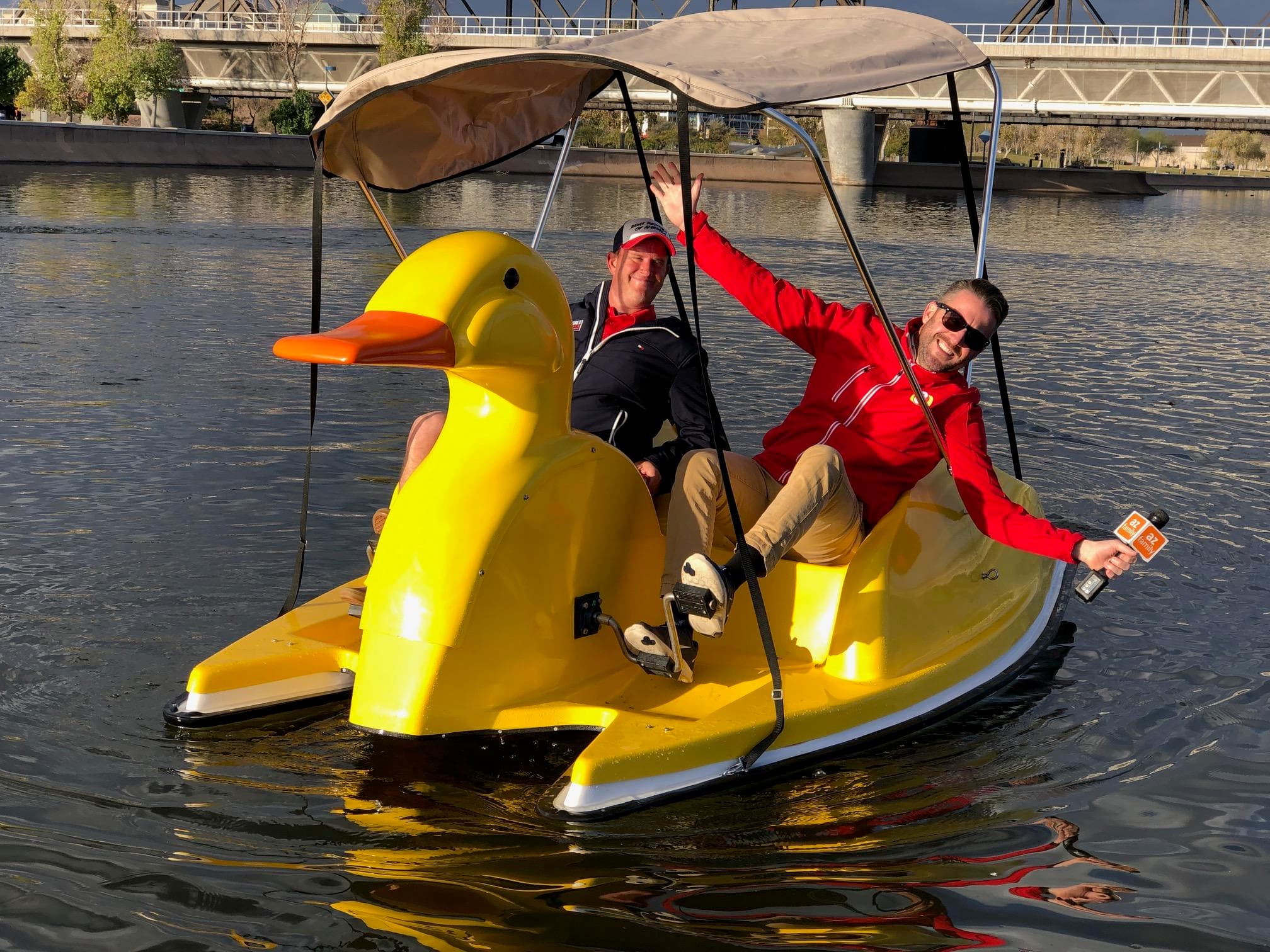 Duck Pedal Boat at Kiwanis Lake in Tempe, Arizona