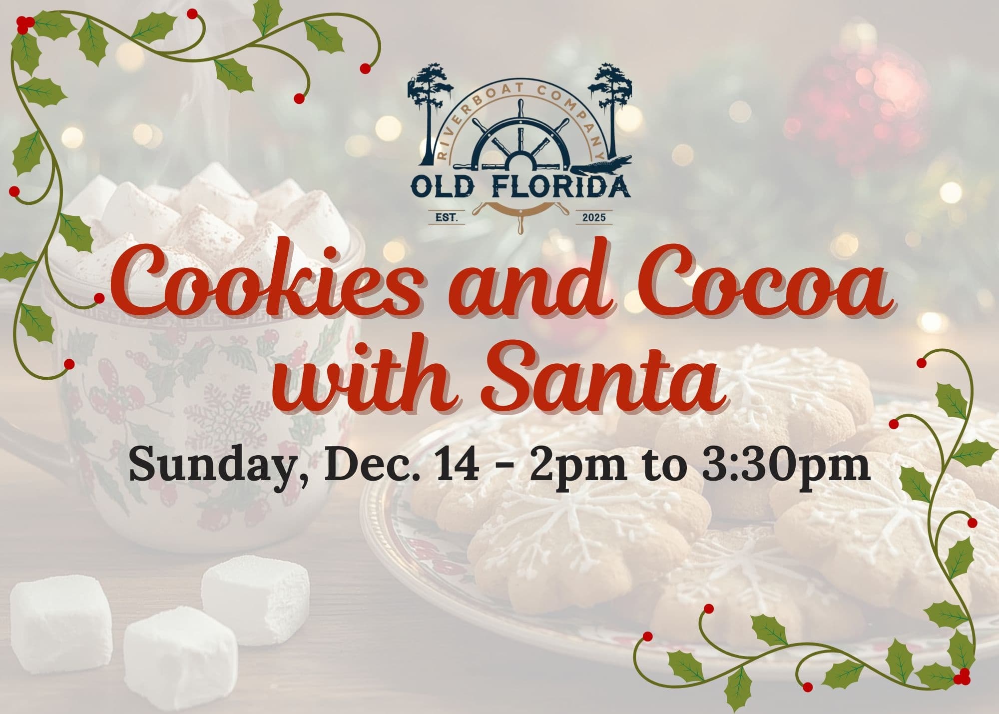 Cookies & Cocoa with Santa aboard the Lillie — Sunset Lake Cruise in St. Cloud