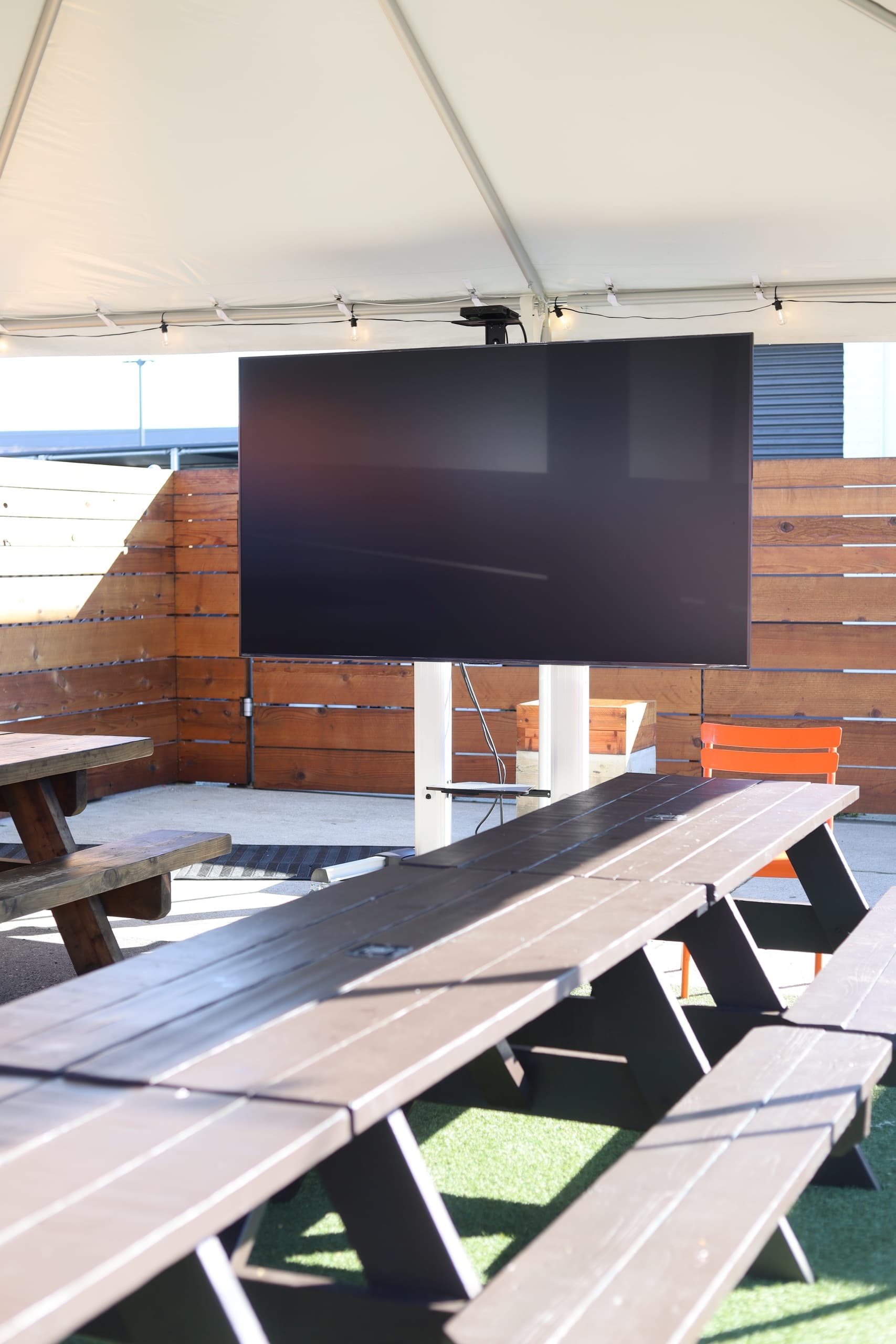 Canopy at Prescott Table Rentals in Oakland: Shaded Outdoor Group Space photo 2