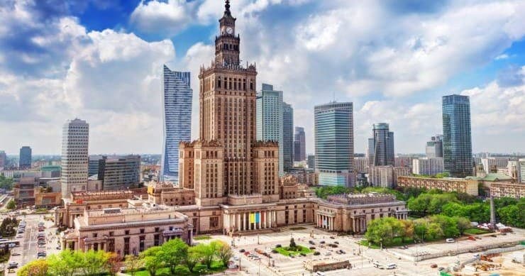 Warsaw Day Tour from Torun by Train with AB Poland Travel