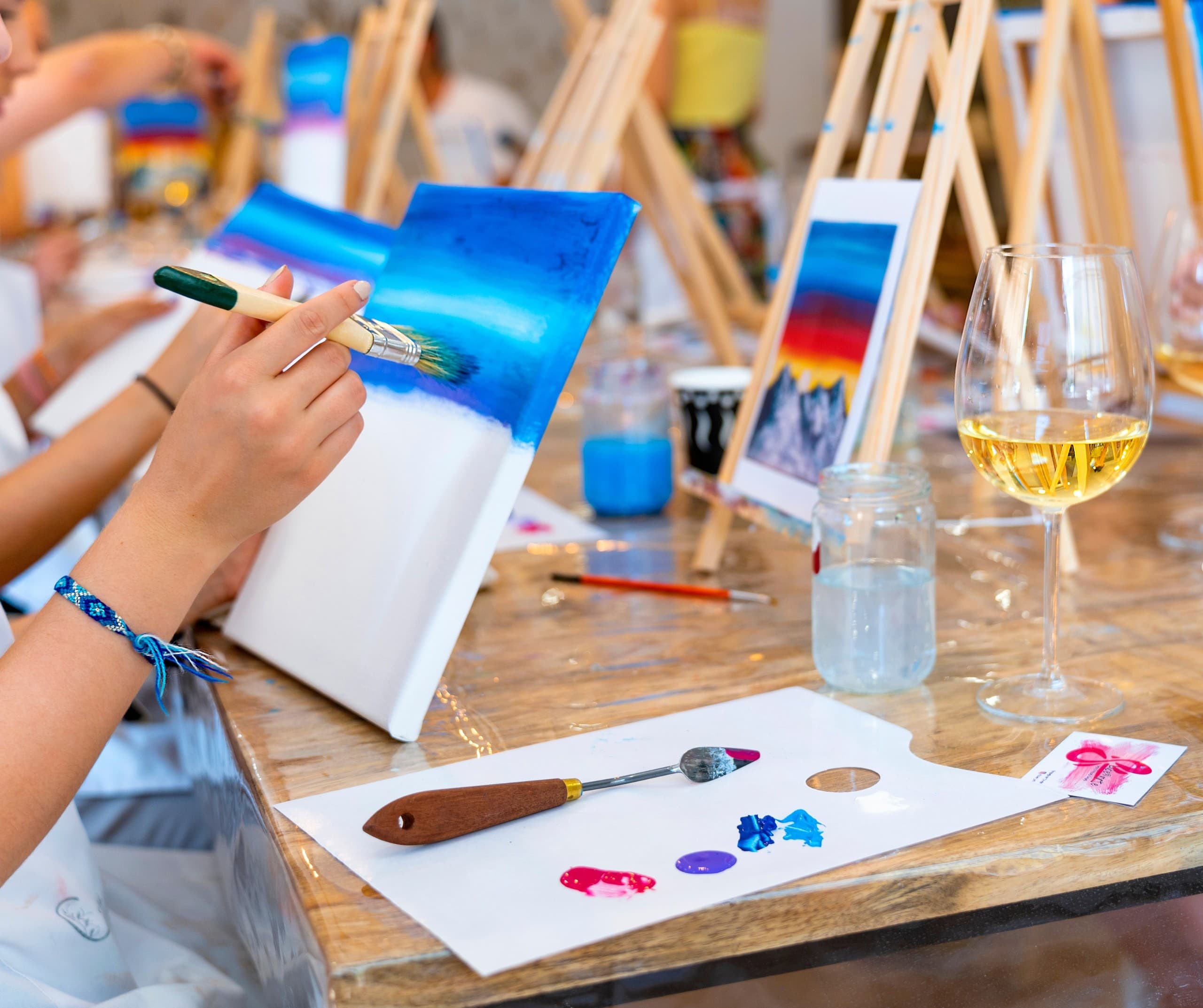 Paint & Pour: Evening Paint Night on the Western Maryland Scenic Railroad photo 1