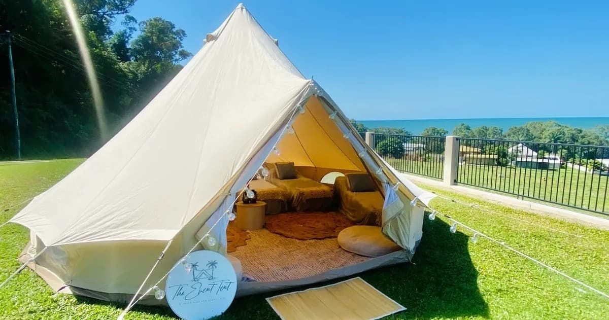 Land Adventure: Basic Bell DIY + Singles at The Event Tent