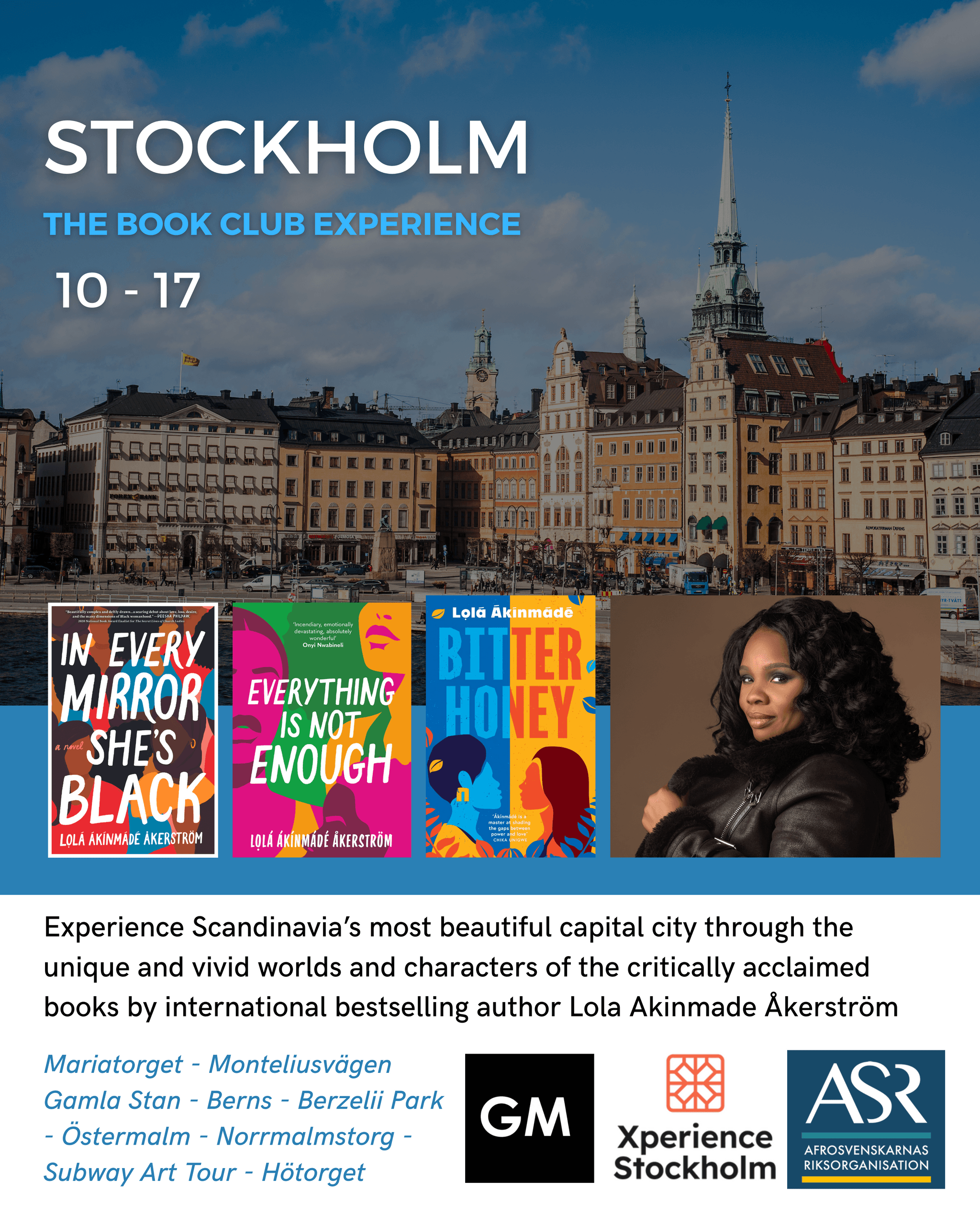 Literary City Tour with Lola Akinmade Åkerström in Stockholm