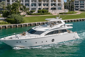 Cruise Biscayne Bay Aboard the 75ft Aicon: Miami Luxury Yacht Charter with Water Toys