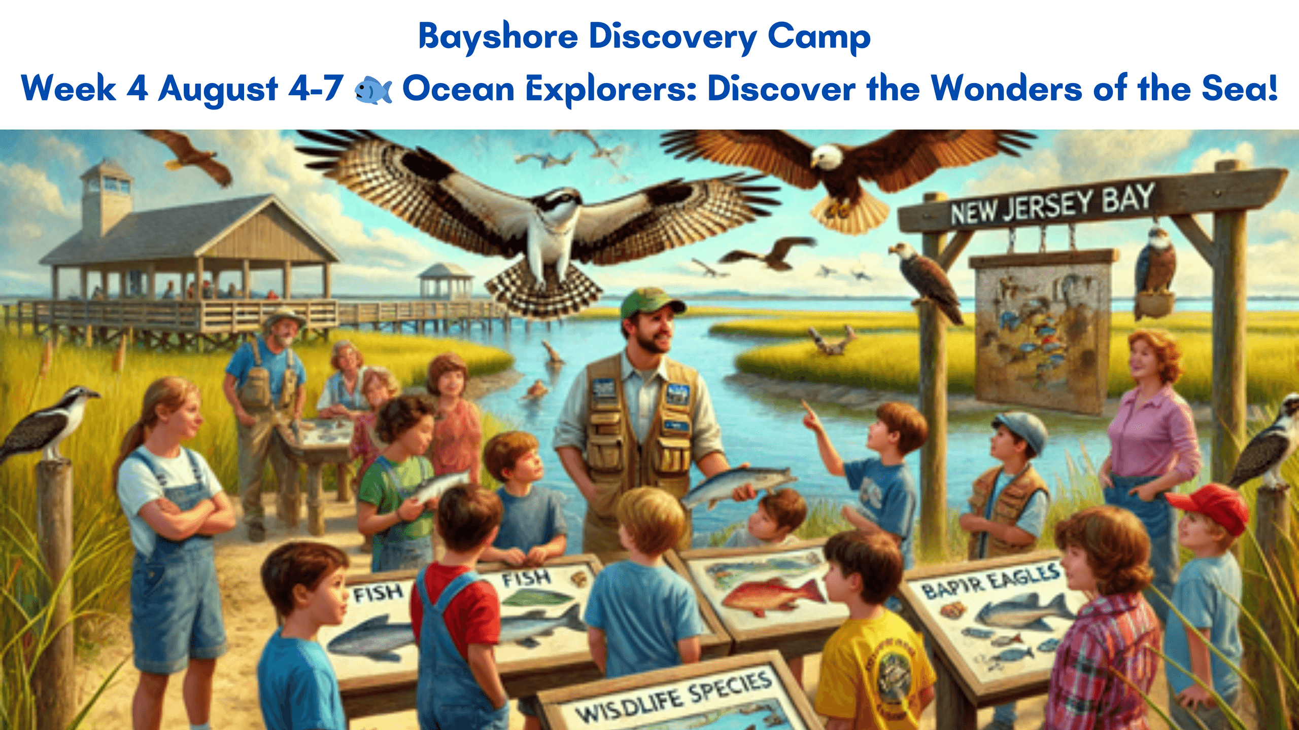 Marine Science Day Camps at Bayshore Center in Commercial Township