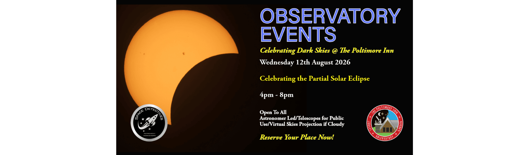Solar Eclipse Celebration at The Poltimore Inn in North Molton