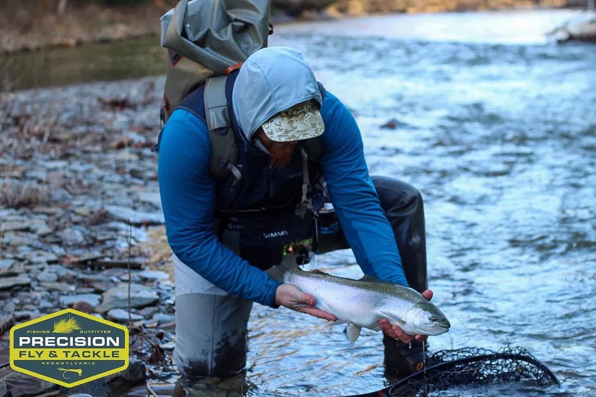 PA Erie Steelhead Fishing with Precision Fly and Tackle