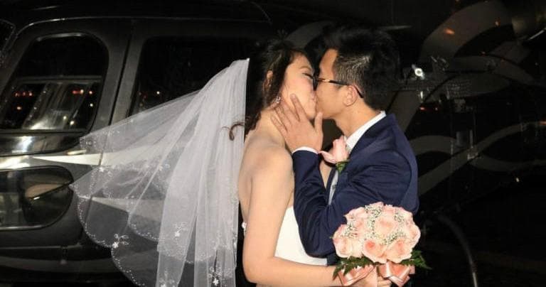 Vegas Nights Helicopter Wedding by A Special Memory