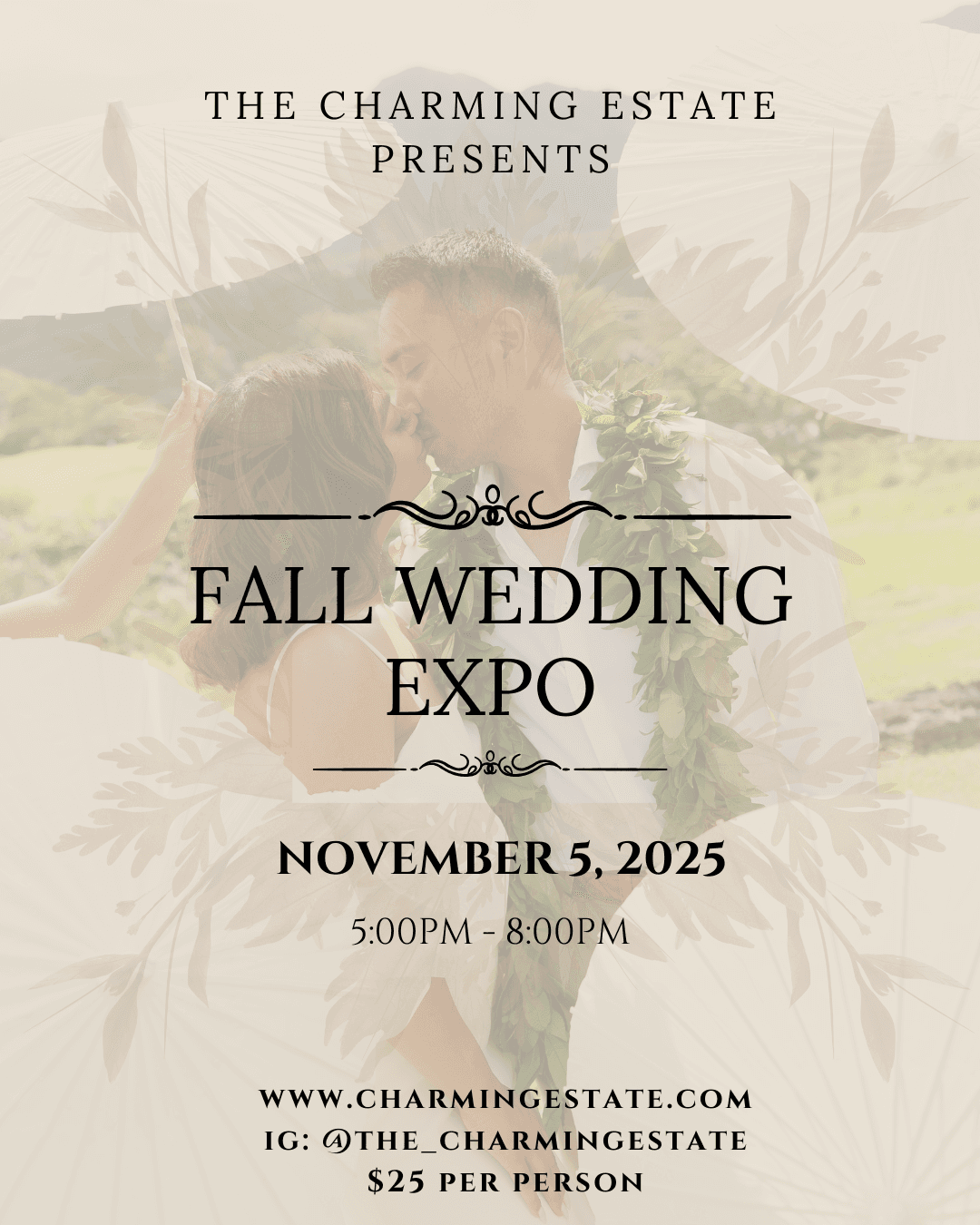 Plan Your Dream Wedding at The Charming Estate Fall Wedding Expo in Kailua, Hawaii