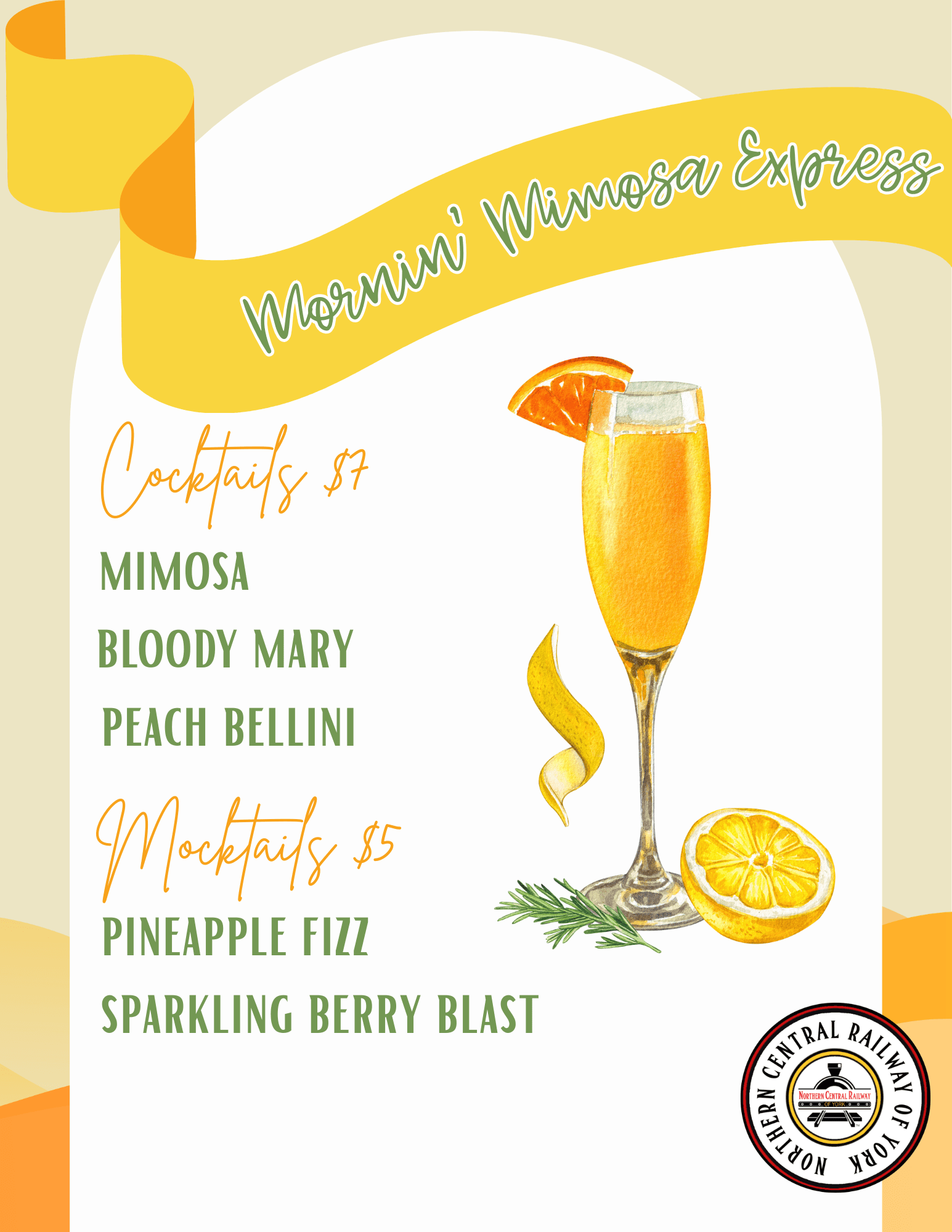 Mimosa Express: Sunday Train Ride Through Seven Valleys on 1800 Coach Cars photo 1
