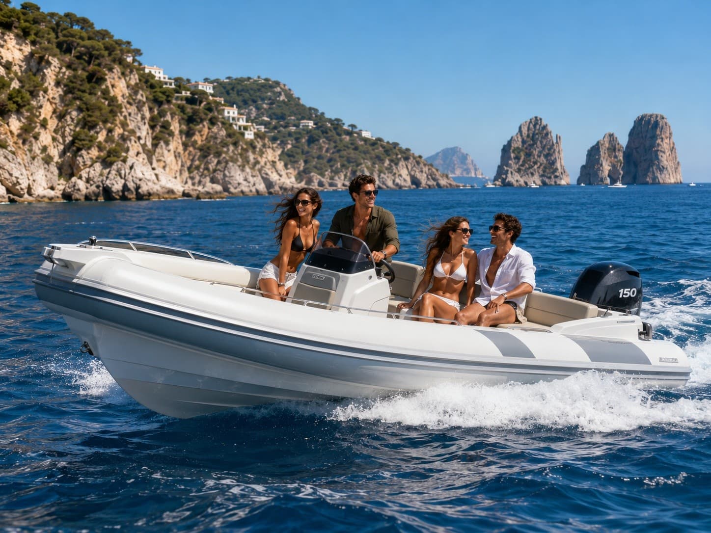 Power and Freedom: Renting a Gommone 150 CV Around Ischia's Coast