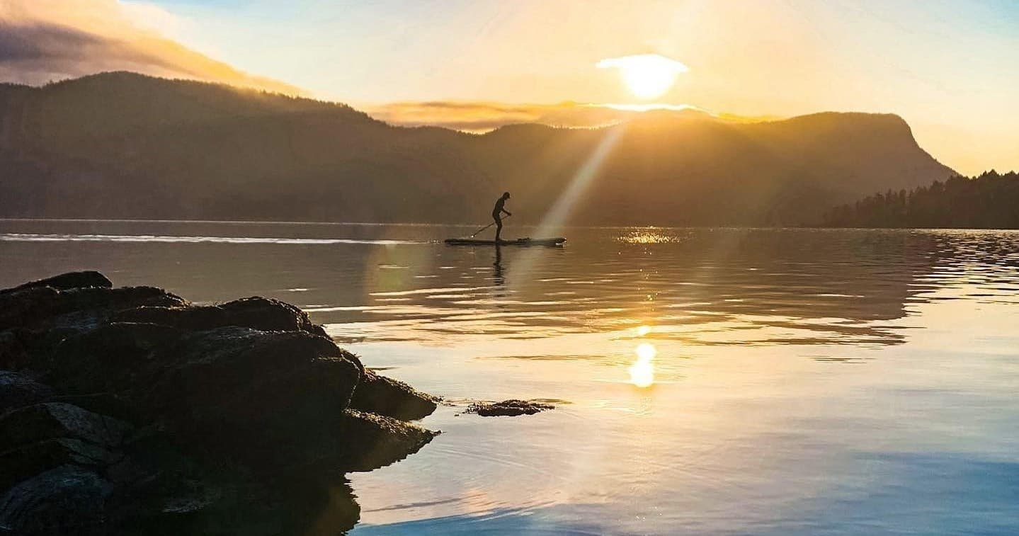 SUP at First Light: Guided Morning Paddle on Strathcona B, British Columbia