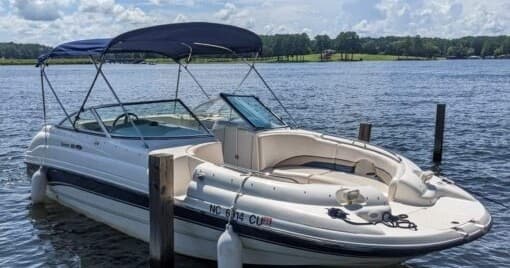 Make Waves on Lake Gaston: Rent a 24' Chaparral Deck Boat in Henrico, NC