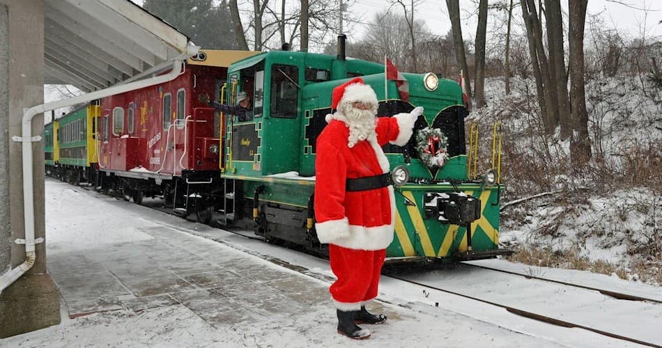 Santa Treats Train Rides with Port Stanley Terminal Rail