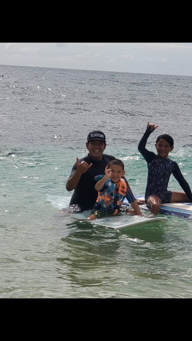 Kids Tandem Surf Lessons with North Shore Banzai Surf School
