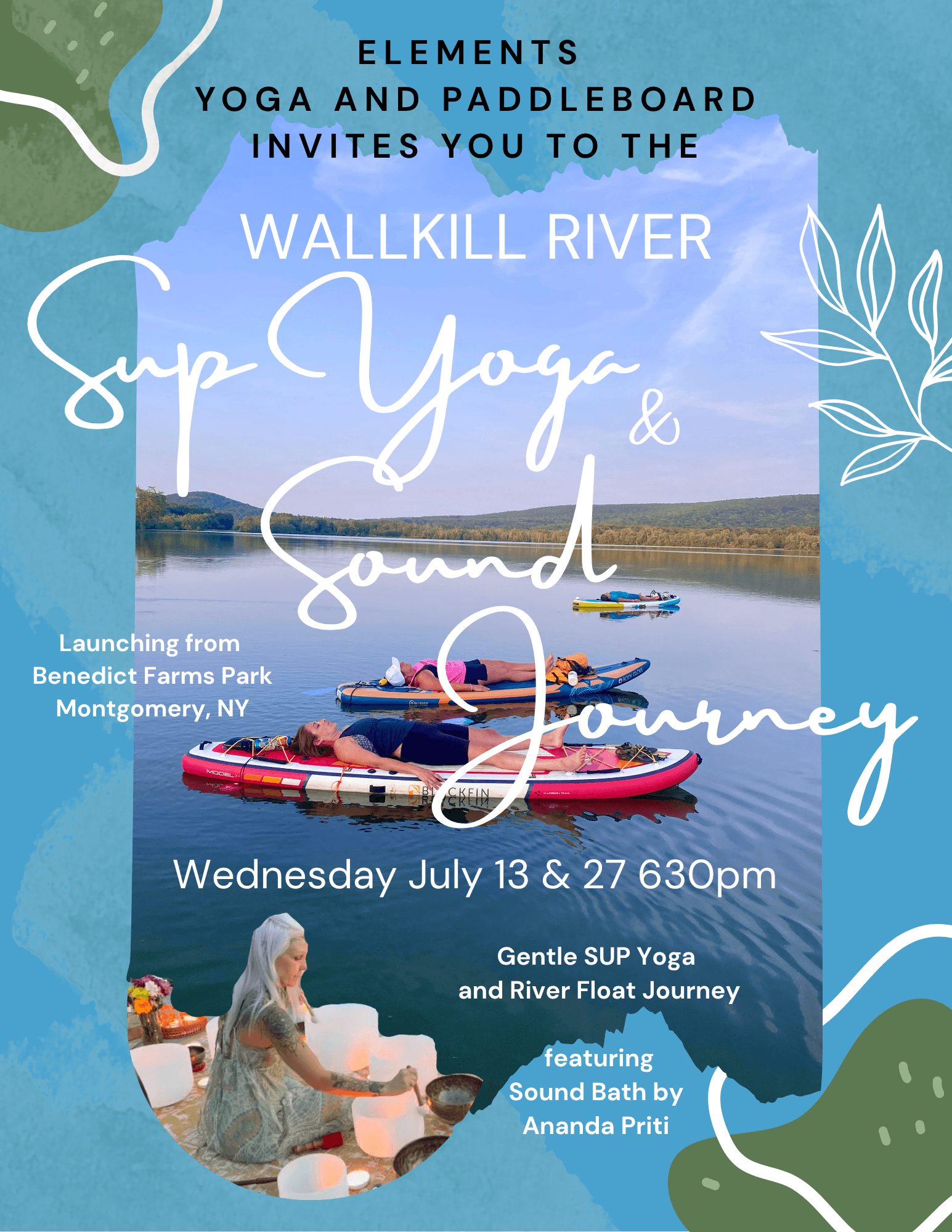 Water Activities & Mindfulness: Wallkill River SUP Yoga with Elements Yoga and Paddleboard