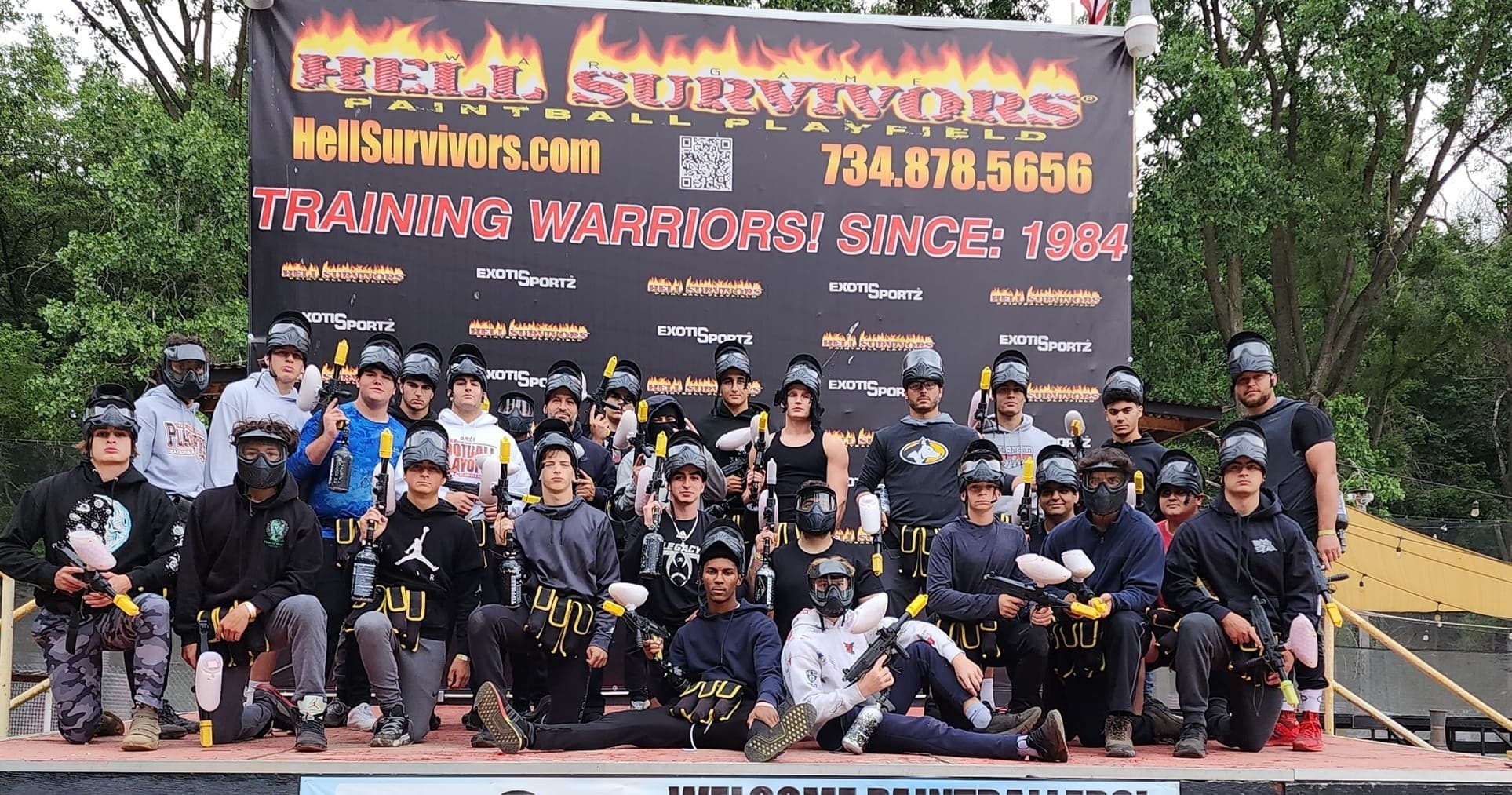 Land Adventures at Hell Survivors Paintball in Michigan