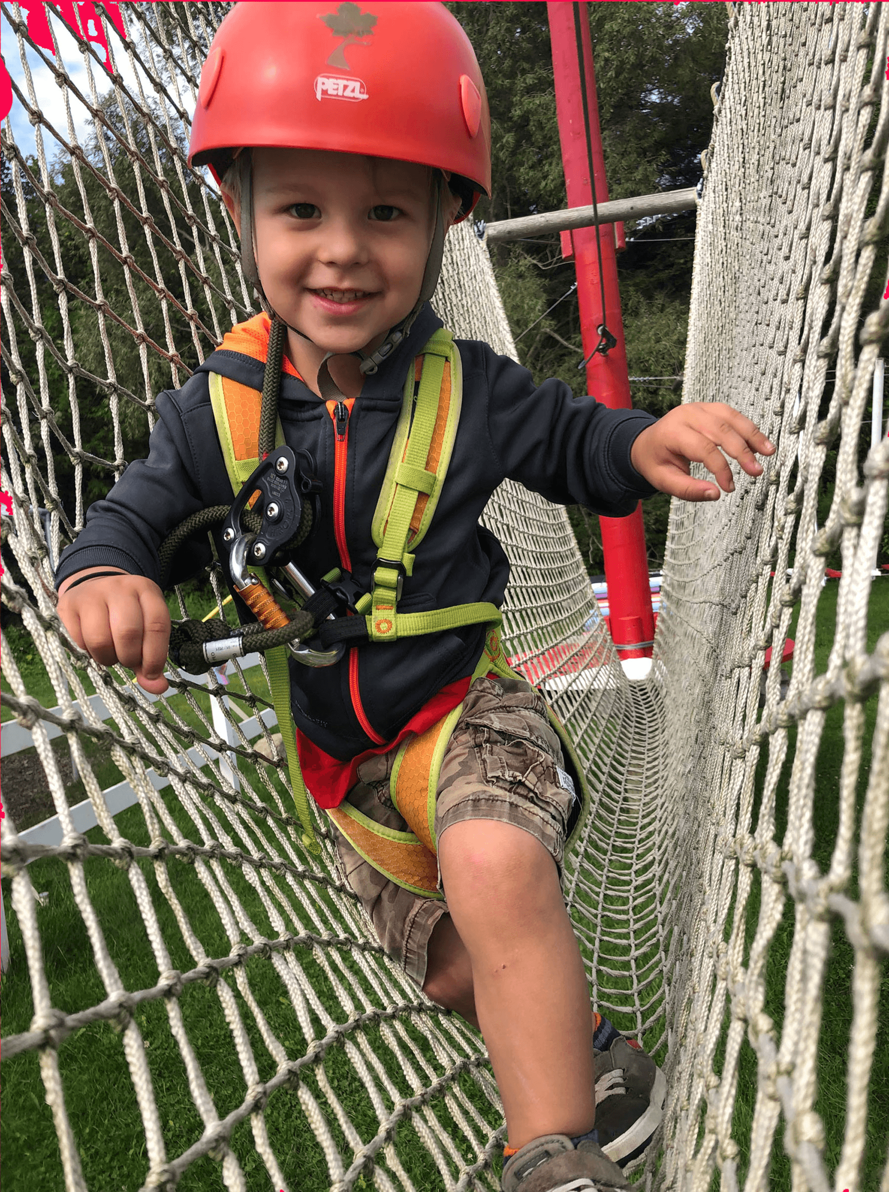 Kids' Treetop Ropes Course at Treetop Eco-Adventures in Ontario