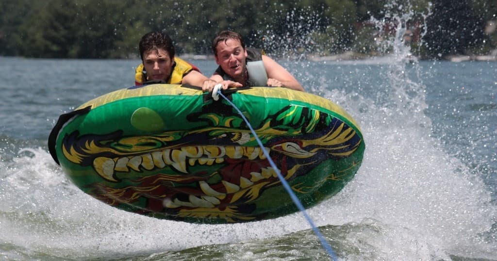 Water Activities at Lee's Grand Lake Resort: Tubing Adventure