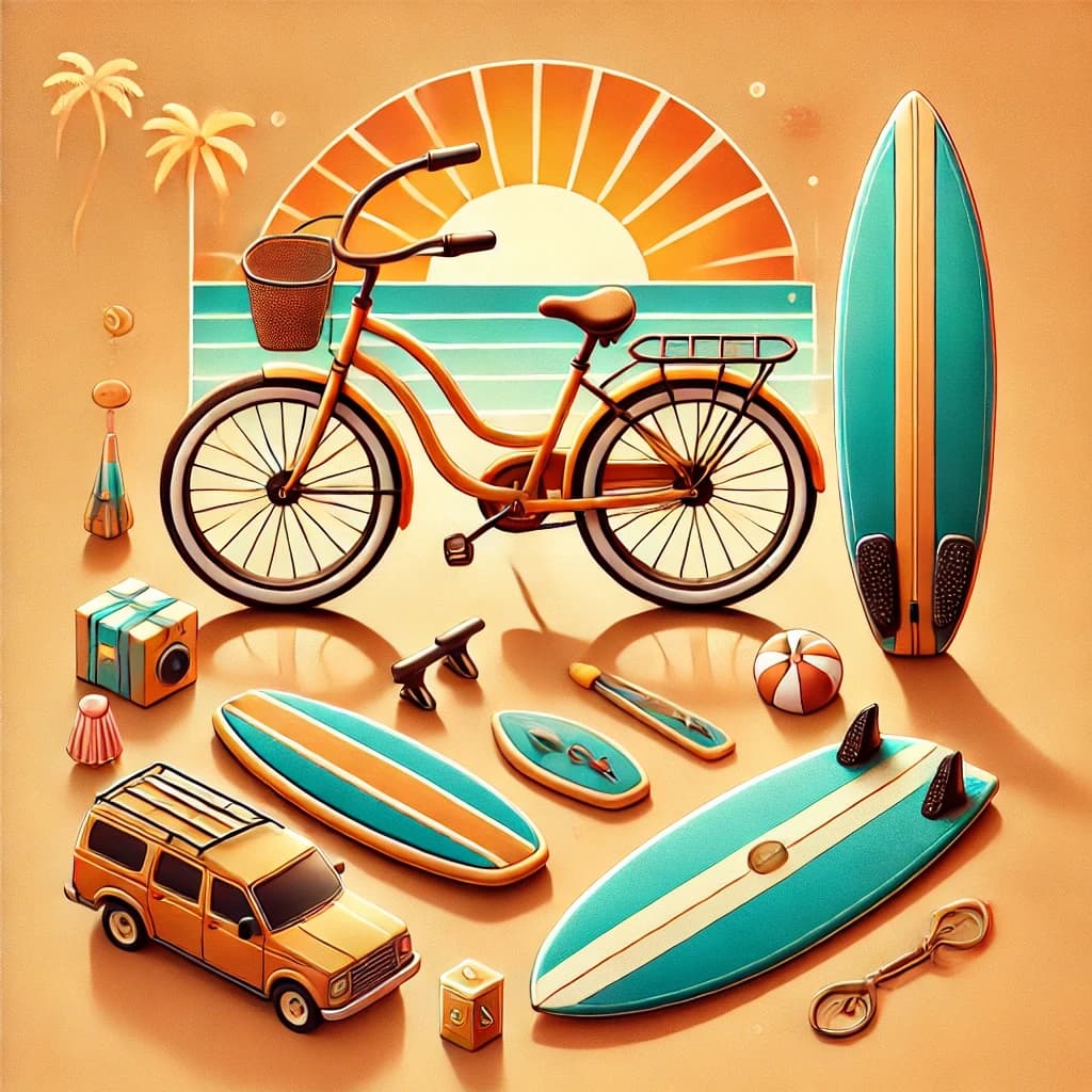 Bikes & Surfboards Rentals by Beach Life Rentals in Jacksonville Beach