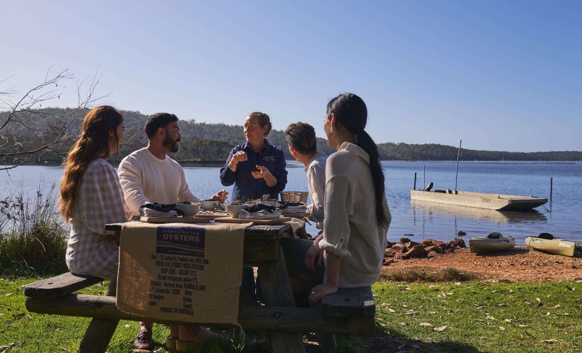 Explore Pambula River: Kayak Adventures and Oyster Shucking in Broadwater