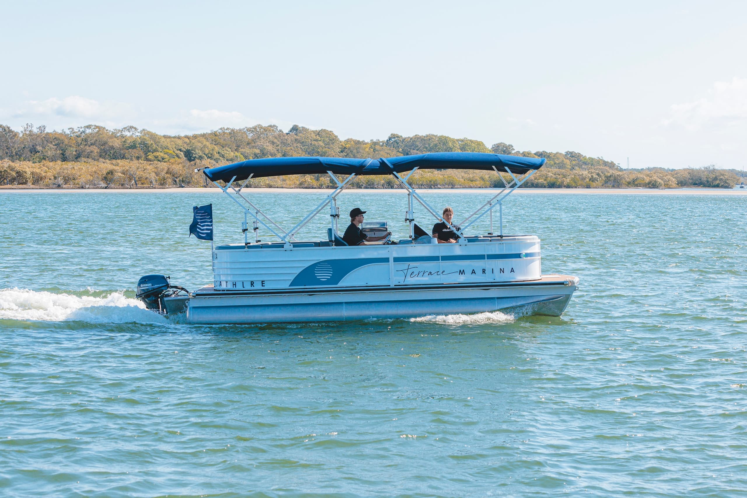 Unwind on Noosa River: Luxury 10-Person Pontoon Cruise with BBQ Experience
