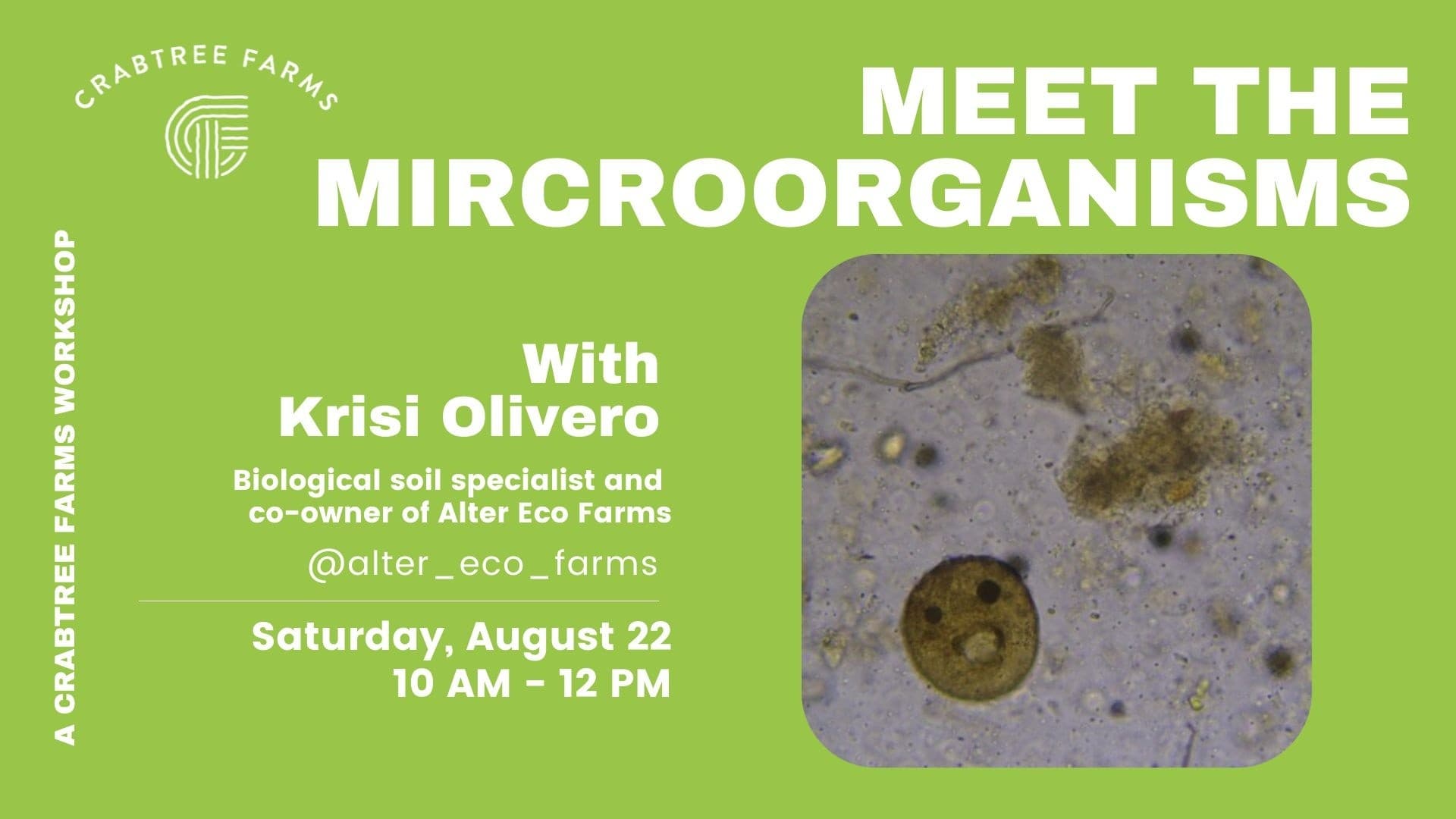 Meet the Microorganisms: Soil Microbe Workshop at Crabtree Farms, Chattanooga