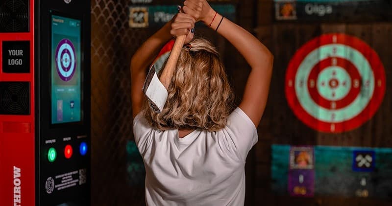 Axe Throwing & Entertainment at Angelo Axe House in [Location]