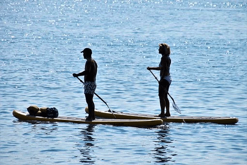 Solo Paddleboarding at Bemus Bay Water Toys