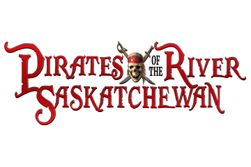 Pirate musical stage logo for indoor theatre show in Edmonton