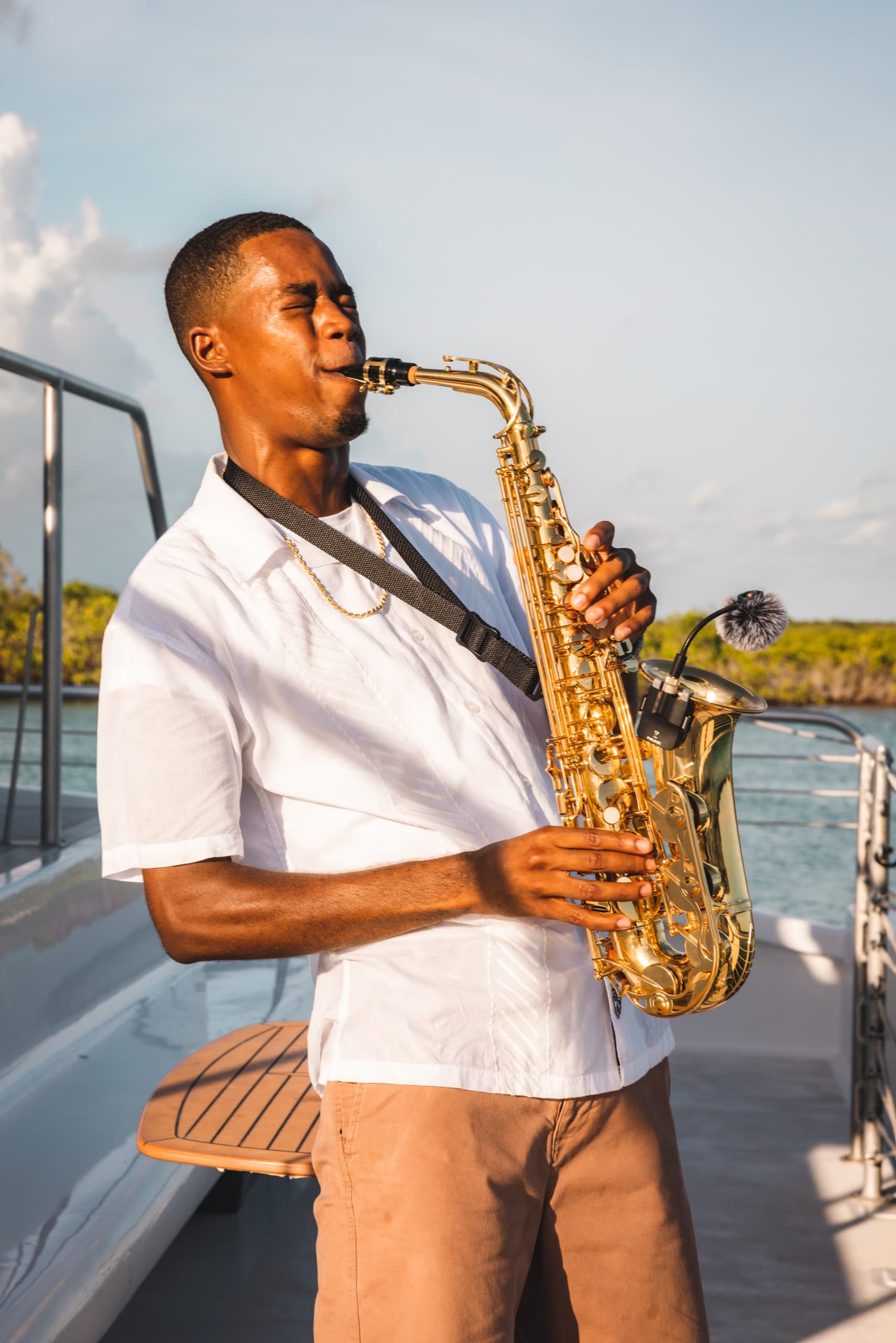 Sunset Sax & Sails: Deluxe Grace Bay Catamaran Experience