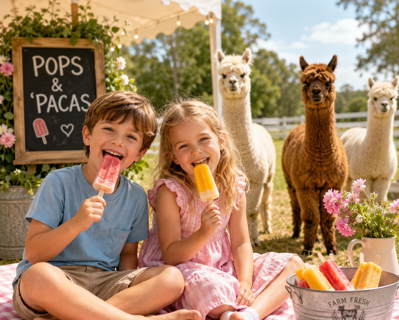 Pops & 'Pacas: Ice Pops and Alpacas at Bracken Hill Farm, Northborough MA
