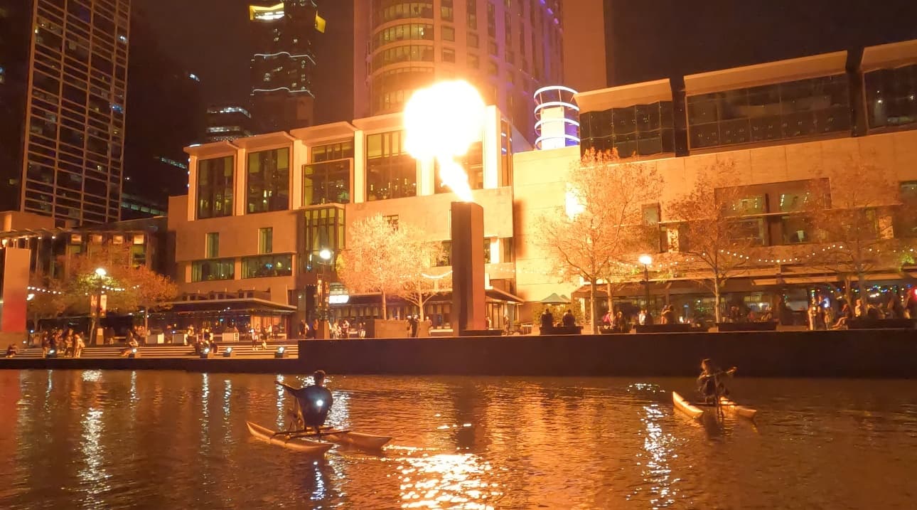 Yarra River Twilight Waterbike Tour with Waterbikes Australia