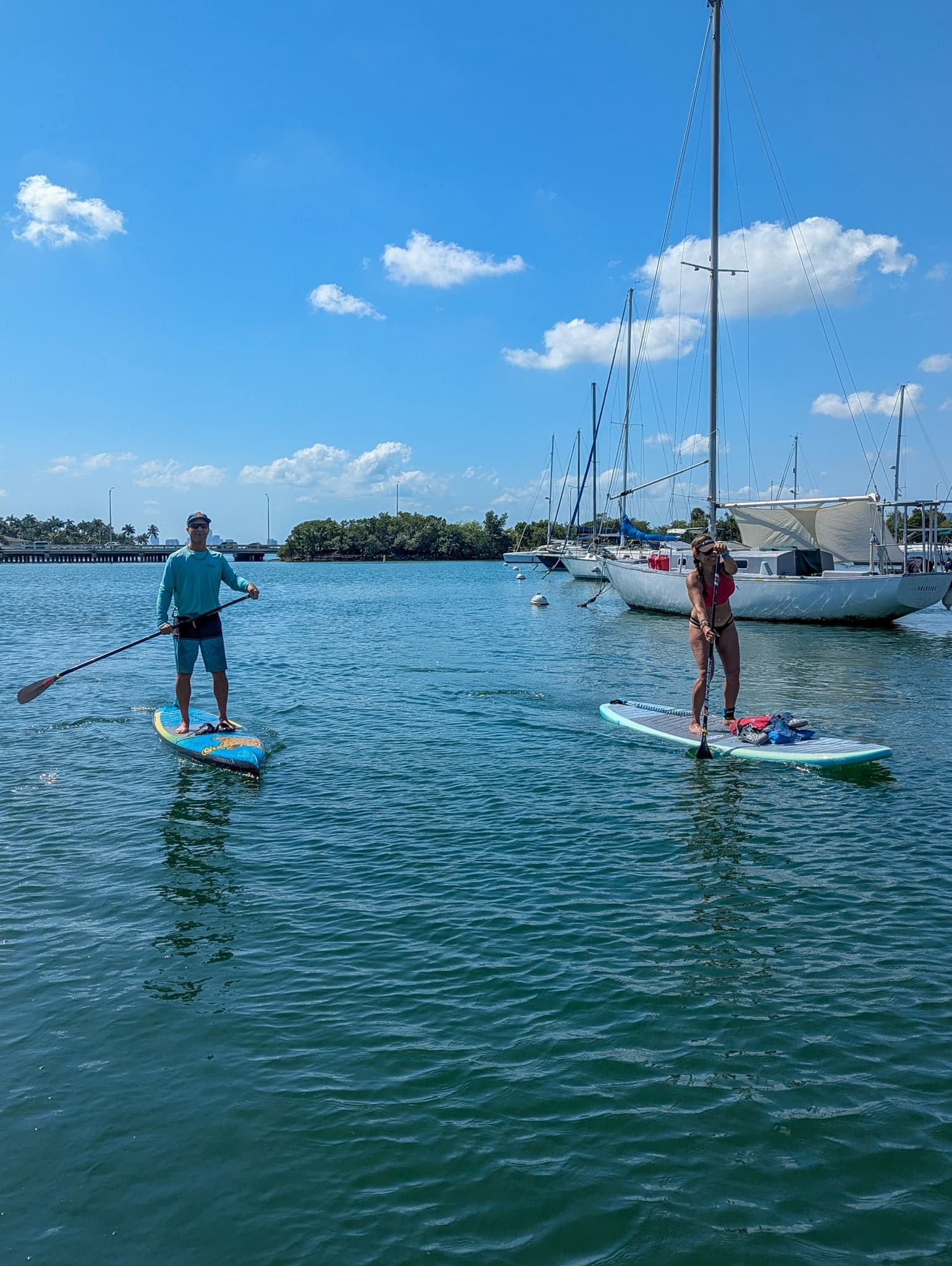 Stand-Up Paddleboarding in Biscayne Bay: PADL Rentals at Hobie Beach, Miami