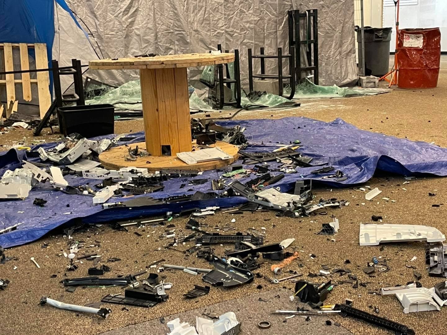 Smash Room Stress Relief at Splatter Room Iowa