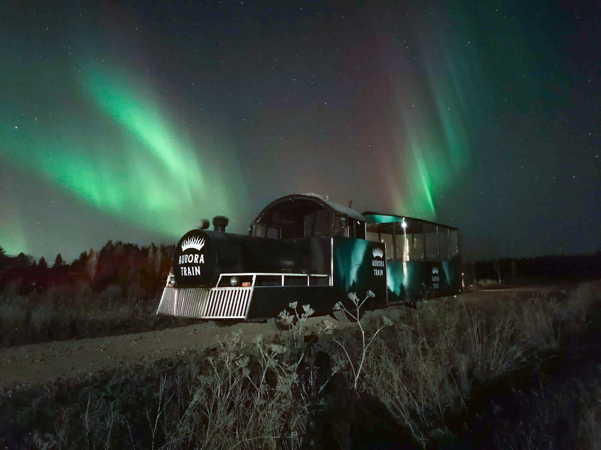 Aurora Train to Wilderness Camp with Apukka Resort in Rovaniemi