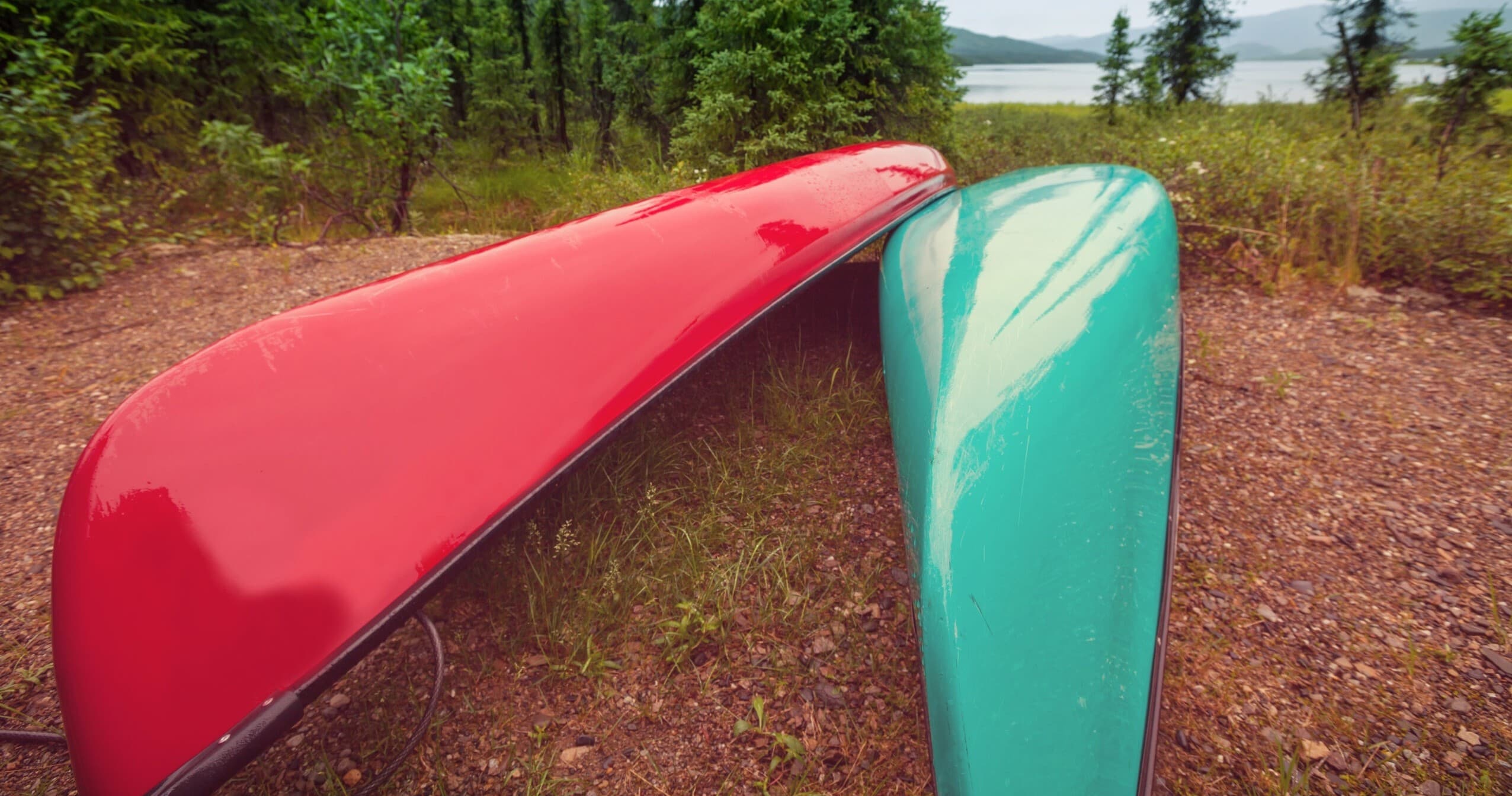 Canoe in Elberta, Michigan