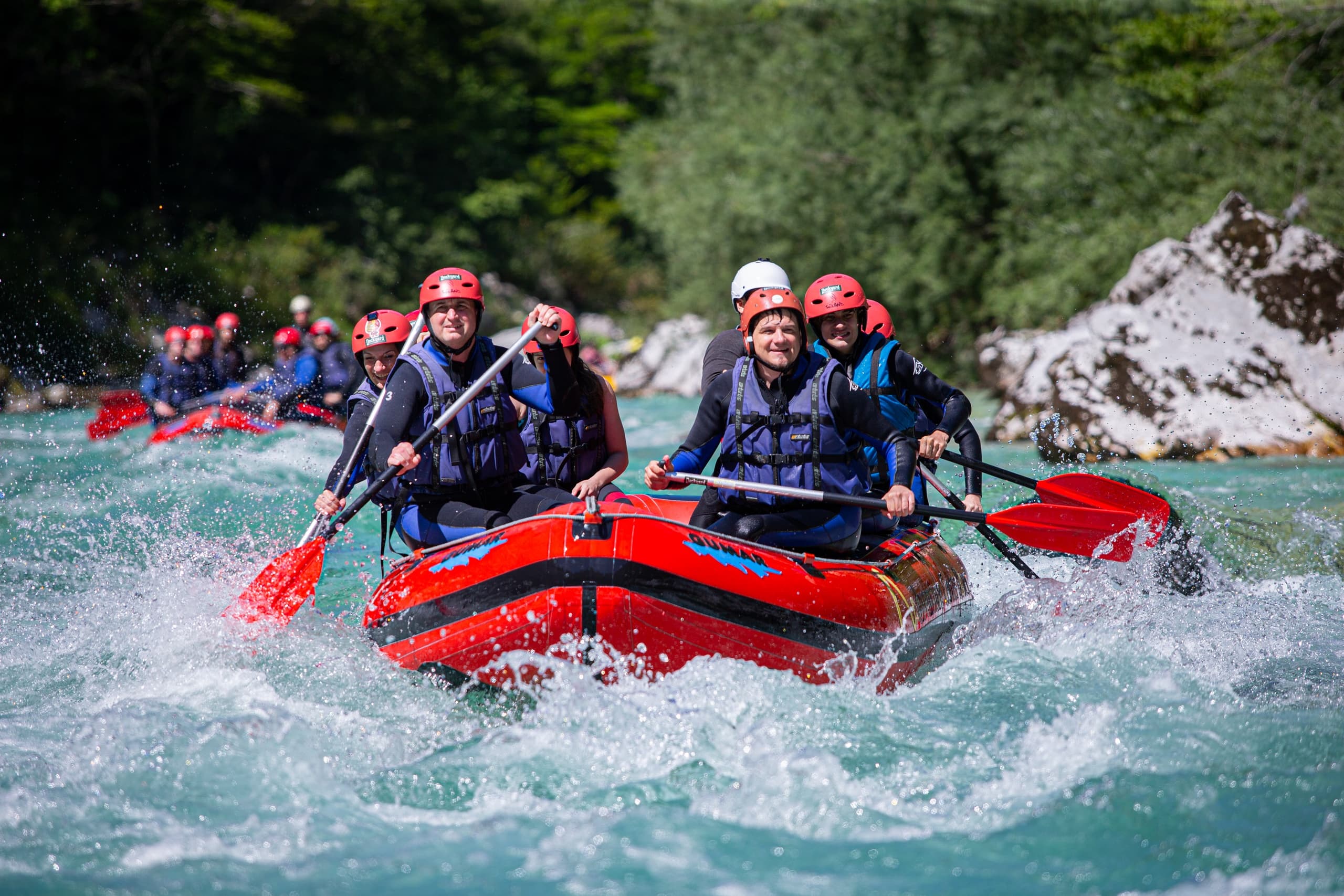 Rafting on Soča River with HungaroRaft in Bovec