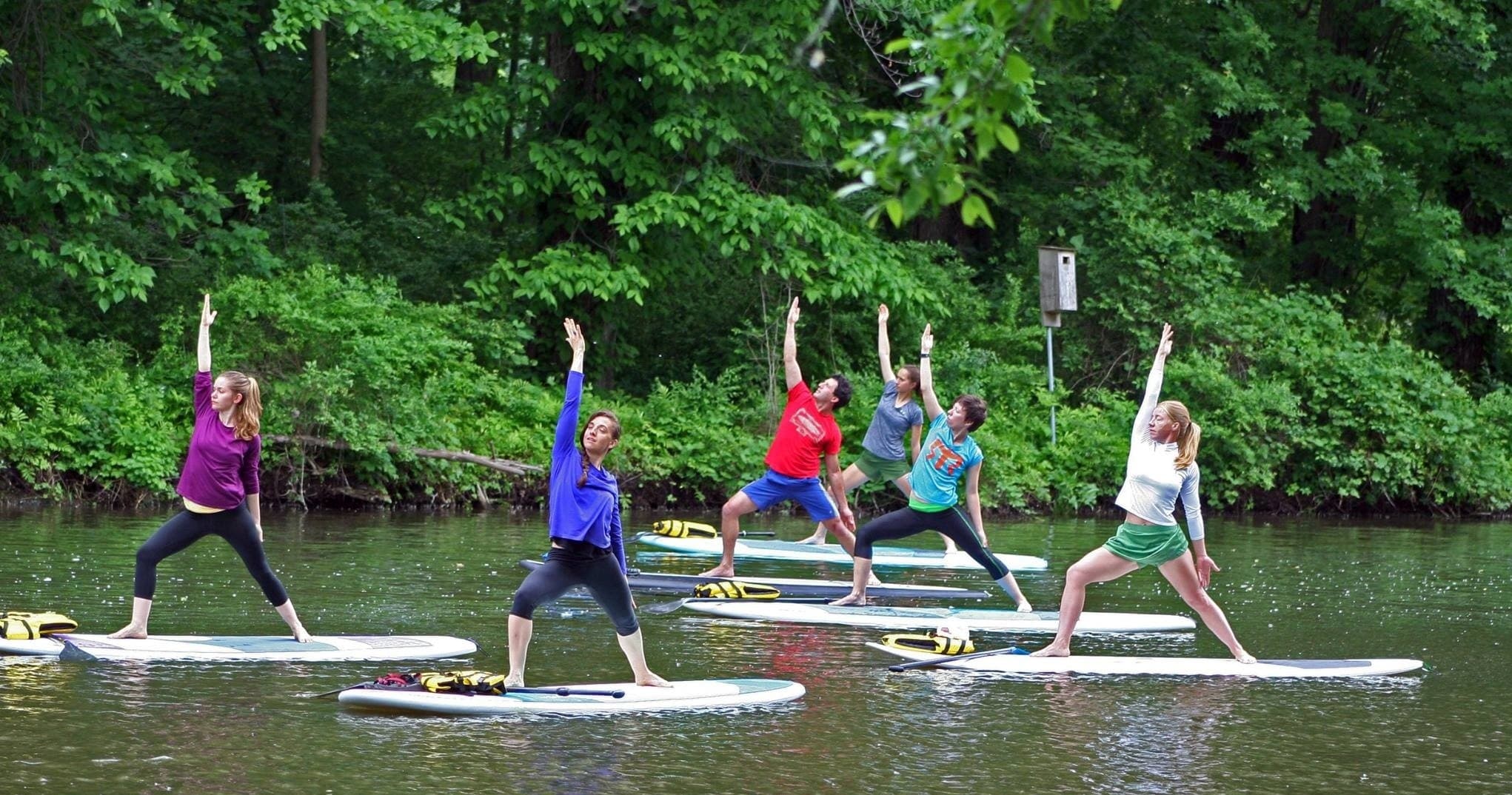 SUP Yoga at Taughannock Falls with Paddle-N-More