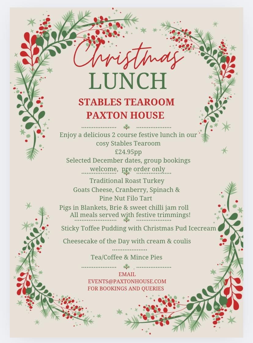 Experience Festive Charm with Stables Tearoom Christmas Lunch in Berwick-upon-Tweed